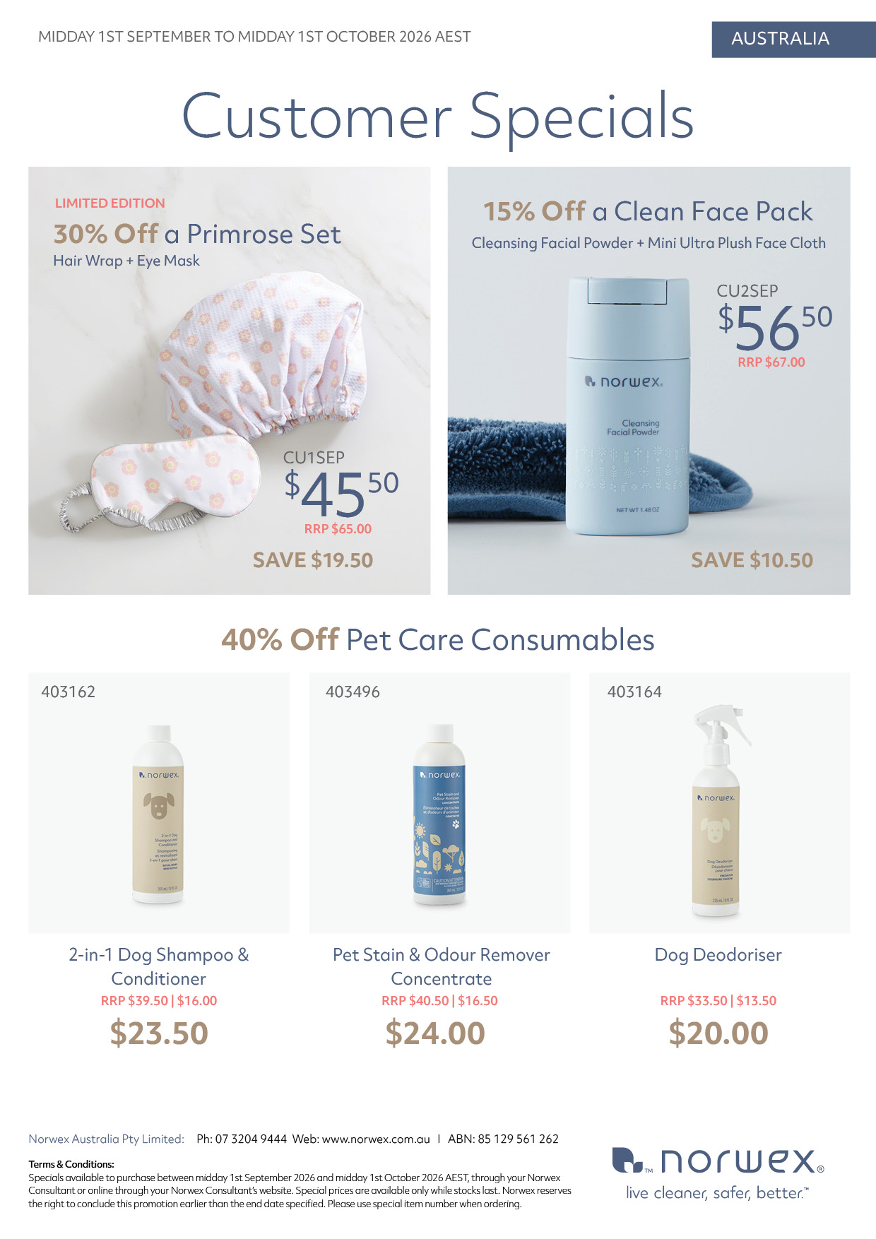 Customer Specials